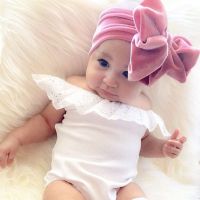 Cute Velvet Big Bowknot Headband Baby Girl Headbands Newborn Bow Hair Band