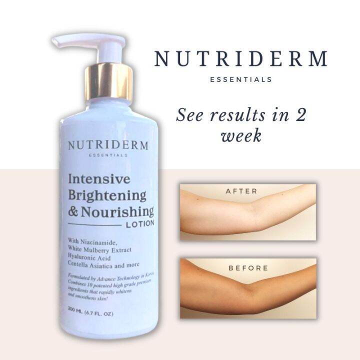 Nutriderm Intensive Brightening and Nourishing Lotion & Triple