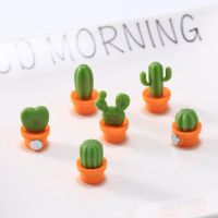 【Big-Sales】 Jime Shops 6ชิ้น/เซ็ต3D Succulent น่ารักข้อความและเตือนสำหรับห้องครัวตู้เย็นแม่เหล็กปุ่มตกแต่ง Gadget เครื่องมือ