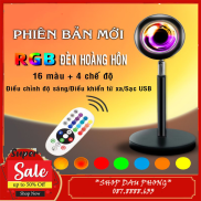 Đèn hoàng hôn 16 màu loại có Điều Khiển, Đèn trang trí phòng ngủ