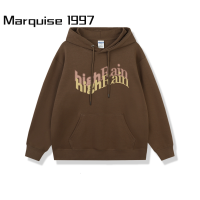 Marquise1997 เสื้อฮู้ด เสื้อแขนยาวอบอุ่น หลวมและสบาย นุ่มนวล ทันสมัย เท่ ล้ำสมัย WWY23909VL 38Z230918