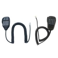 2 Pcs Microphone : 1 Pcs HM-133 Mic Speaker Handheld Shoulder Mic for Icom Radio IC-207H IC-880H &amp; 1 Pcs DTMF MH-48A6J Hand Mic Microphone RJ-45 Plug for Yaesu FT-8900 Radio