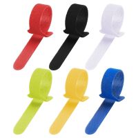 10pcs Nylon Cable Ties Reusable Fastening Cable Straps Hook and Loop Strips Wire Organizer Cord Rope Holder for Laptop PC Power