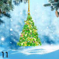 2sql 1PC Navidad Happy New Year ของขวัญสัตว์เครื่องประดับไม้แขวนจี้เครื่องประดับตกแต่งบ้าน Xmas Tree ตกแต่ง Christmas