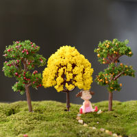 จำลอง Mini Tree Fairy Miniatures Micro Landscape เรซิ่นหัตถกรรมปลอม FlowerBonsai Figurine Garden Terrarium อุปกรณ์เสริม-gnxfnxfhnxfnxff