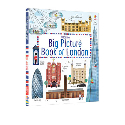 Original English Usborne big picture book of London hardcover large format London landmark building Popular Science Encyclopedia for young people and children picture book Usborne