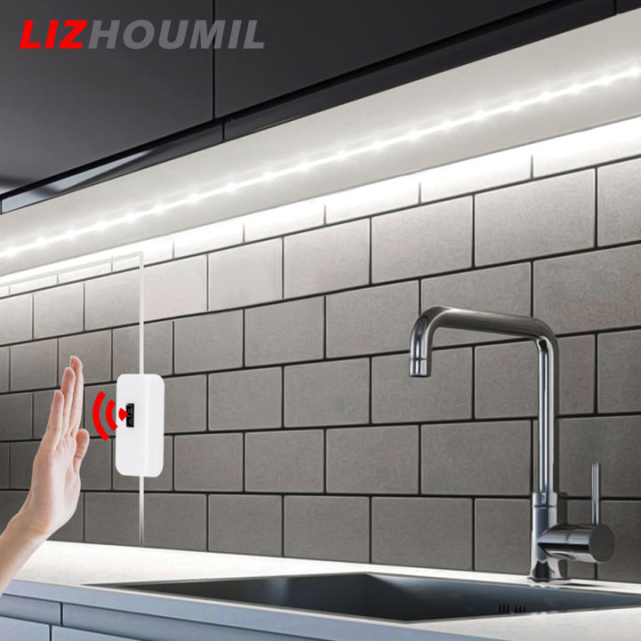 lizhoumil-แถบไฟ-led-ไฟใต้ตู้กวาดมือ-usb-โคมไฟข้างเตียงสำหรับห้องครัวห้องน้ำตู้เสื้อผ้าบันได