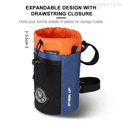 【ขายดี】ถุงใส่ขวดน้ำจักรยานกระเป๋าเก็บของที่จับเครื่องดื่มแฮนด์จักรยานกระเป๋าหน้าจักรยาน Pannier