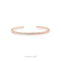 RAVIPA-DIAMOND CUFF PINK GOLD (S) กำไลข้อมือเพชร