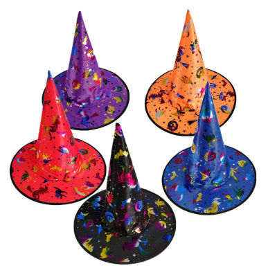 Creative Hat Unique Hat Party Hat Non Woven Hat Costume Ball Props Curved Hook Cap Witch Hat Halloween Hat Elf Hat