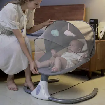 Electric cradle outlet swing