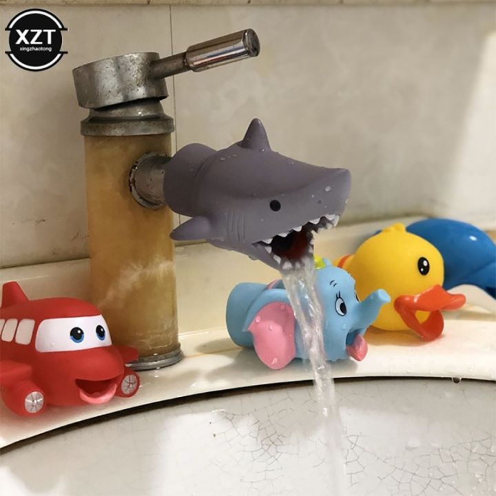 cartoon-animal-faucet-extender-kids-children-help-washing-hands-sink-water-tap-extender-splash-proof-spout-extension-bath-toys