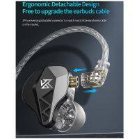 KZ EDXS Metal Wired Gaming Headphones In-Ear Music Sports Noise Canceling Headphones