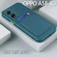 A58 4G(พร้อมส่งในไทย)เคสTPU​นิ่ม​สีพาสเทลแบบคลุมกล้องใส่นามบัตรได้OPPO A58 4Gตรงรุ่น