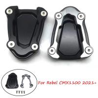 แผ่นขยายขาตั้งด้านข้างสำหรับ Honda Rebel Cmx1100 Cmx 1100 2021ฎอนสำหรับรถจักรยานยนต์แผ่นรอง Cnc