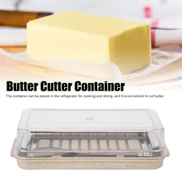 Butter Slicer Cutter Box with Transparent Lid Food Grade Counter