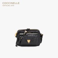 COCCINELLE BEAT CROCO SHINY SOFT HANDBAG 550401 กระเป๋าสะพายผู้หญิง