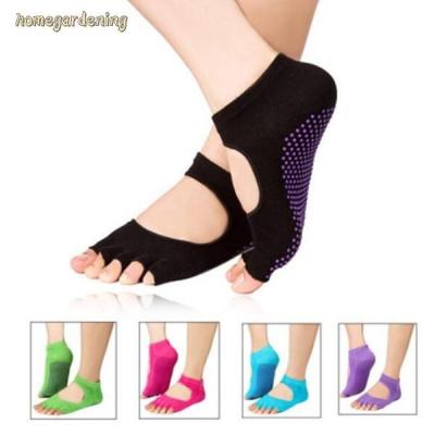 1pair Yoga Socks Silicone Anti-slip Massage Sport Health Orthopedic Tools
