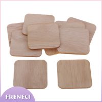 ❀► Unfinished Wood Pieces 100Pcs 2 Inch Square Blank Wood Natural Slices Wooden Squares Cutouts for DIY Crafts Painting Staining Burning Coasters