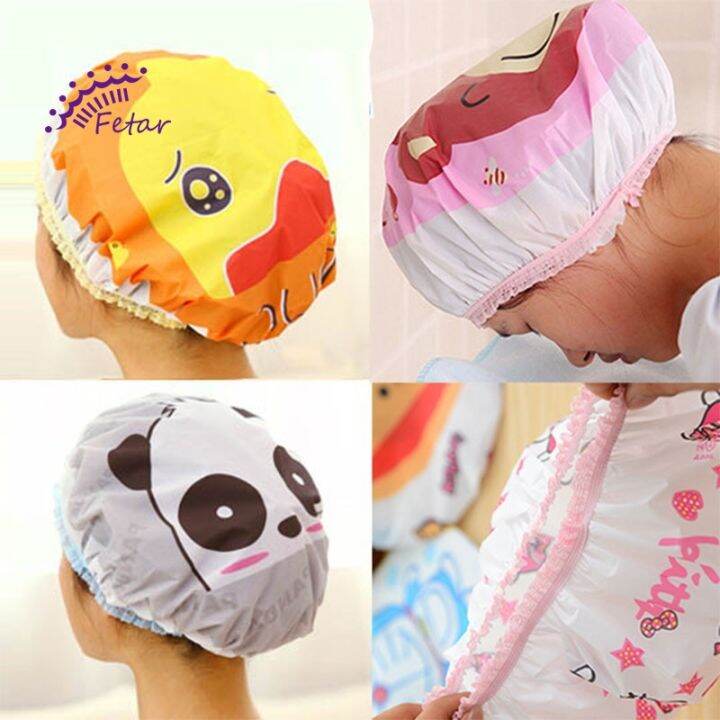 Baby Shower Cap Cute Cartoon Pattern FETAR Lazada PH