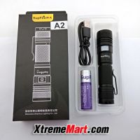 คุ้มสุด ๆ ชุดเซตไฟฉายซูม SUPFIRE A2 แสงสีขาว CREE XM-L2 LED สว่าง 950 ลูเมน ชาร์จไฟด้วยสาย USB ราคาคุ้มค่าที่สุด ไฟฉาย แรง สูง ไฟฉาย คาด หัว ไฟฉาย led ไฟฉาย แบบ ชาร์จ ได้