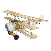 ปีกเต้นรำงานอดิเรก S17 Fokker Dr. I 770Mm Wingspan ไม้ Balsa RC เครื่องบินชุดนักรบ/ชุด + พลังงาน Combo สติปัญญาเด็กของขวัญวันเกิด