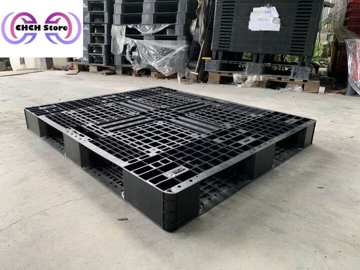พาเลทพลาสติกมือสอง Pallet ขนาด 100x120x12 ซม. CHCH Lazada.co.th