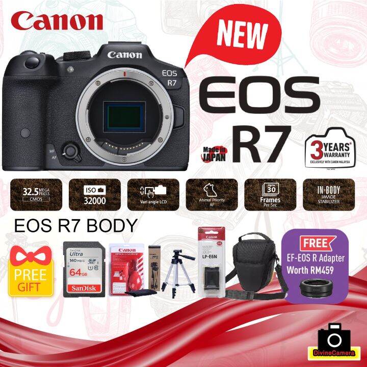 Canon EOS R7 Mirrorless Camera with 18150mm Lens Lazada
