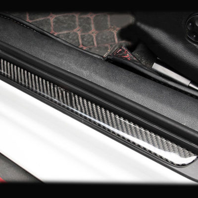 【cw】 The Application of Audi A3（14-19 Years ） Carbon Fiber Threshold Bar Decorative Sticker Car Modification Fittings ！