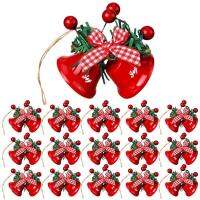 Christmas Jingle Bells Christmas Tree Ornaments Wall Decor Metal Christmas Ornaments Christmas Bells for DIY Crafts Farmhouse Decor Party Supplies 16 PCS effectual