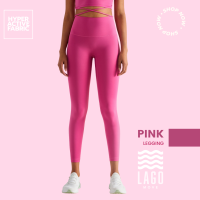 [LAGO Legging] - Pink สีชมพู กางเกงออกกำลังกาย กางเกงกีฬา ขายาว เลกกิ้ง