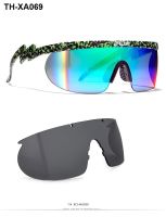 KDEAM Europe and the States couples big frame sunglasses uv conjoined travel dazzle colour KD3596 goggles