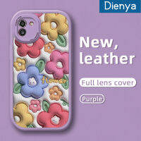 Dienya เคสปลอกสำหรับ Samsung A03 A03s การ์ตูนรูปกระต่ายดอกไม้เคสใส่โทรศัพท์หนังเคสมือถือกันกระแทกซิลิโคนนิ่มป้องกันการตกพร้อมเคสป้องกันกล้องสำหรับเลนส์คลุมทั้งหมด