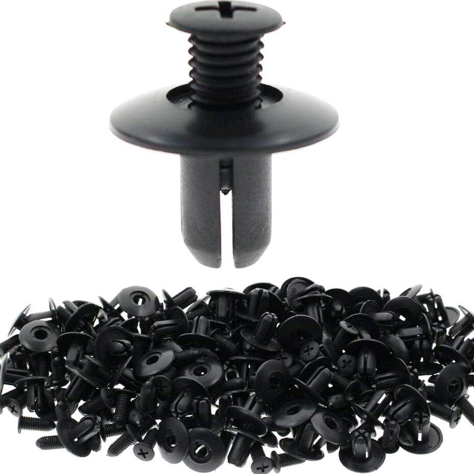 100% Original Wira Persona Car Front Fender Skirt Push Type Plastic Nylon Retainer Clips Fasteners Rivers 15 x 12 x 6mm