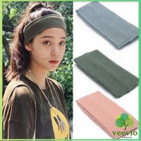 Veevio ผ้าคาดผม แบบดูดซับเหงื่อ ทรงสปอร์ต  ที่คาดผมแฟชั่น sports hair band