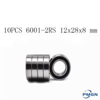 【CW】♈▨  10PCS ABEC-5 6001-2RS 6001 2RS 6001RS 180101 12x28x8 mm Rubber seal quality Deep Groove 6001-2RSH