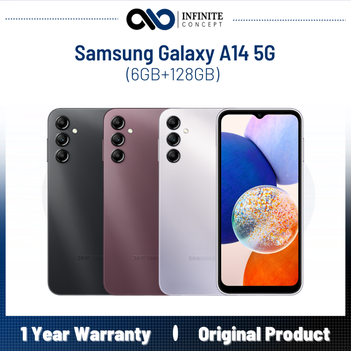 SAMSUNG Galaxy A14 5G [6GB + 128GB]  Warranty by SAMSUNG Malaysia Color  Black