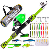 1.5m Children Fishing Pole Ultralight Fishing Rod Ultralight+Fishing Reel+Fishing Lures Fishing Tackle Storage Bag