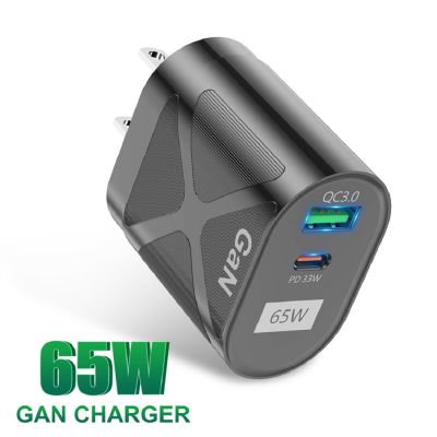 65W GaN Charger PD 4.0 Type-C Fast Charger สำหรับ MacBook Pro แล็ปท็อป USB 3.0 Fast Charging สำหรับ IPhone 13 Pro Huawei Xiaomi