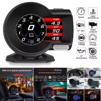 Manlubaoหน้าจอหลายจอLCDฟังก์ชั่นOBD2สมาร์ทวัดรถHUD Head UP Displayรถวัดความเร็วรถแรงดันไฟฟ้าการใช้งานเชื้อเพลิงเมตรOBD2วัด