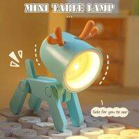 LED Night Light Mini Cute Pet Light Ins Cartoon Pet Folding Table Lamp Kids Room Bedside Bedroom Room Decor Small Table Lamp