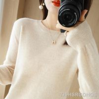 ❦ Sweater 2023 O-neck Sleeve Knitwears Warm Pullovers Korean Fashion Sweaters Bottoming Shirts