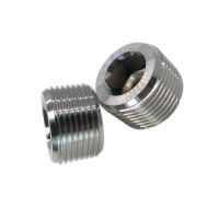 M8 M10 M12 M14 M16 M18 M20 M22 Metric Male Thread 304 Stainless Steel Hex Socket End Cap Plug Pipe Fitting Connector Adapter