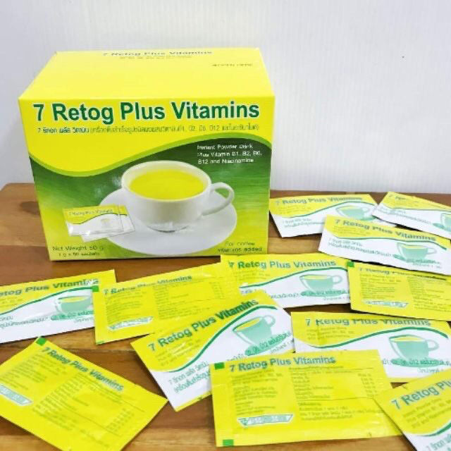 7-รีทอก-พลัส-วิตามิน-7-retog-plus-vitamins-7-รีท็อกซ์-เครื่องดื่มสำเร็จรูปชนิดผงผสม-วิตามินบี1-บี2-บี6-บี12-หรือใช้ทำดีท็อกซ์-1-กล่อง-50-ซอง