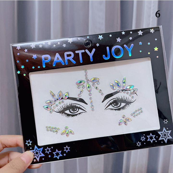 yf-3d-crystal-face-stickers-color-drill-body-art-beauty-makeup-forehead-shiny-music-festival-trend-temporary-tattoo-sticker