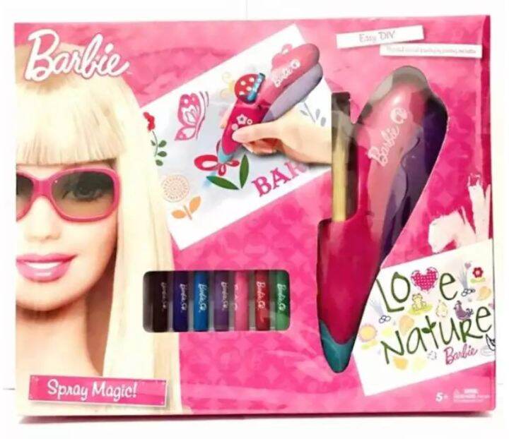 BARBIE EASY DIY SPRAY MAGIC DELUXE SET Magic Color Pen Art and Craft