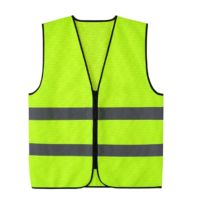 Neon green / orange safety vest with reflective stripes