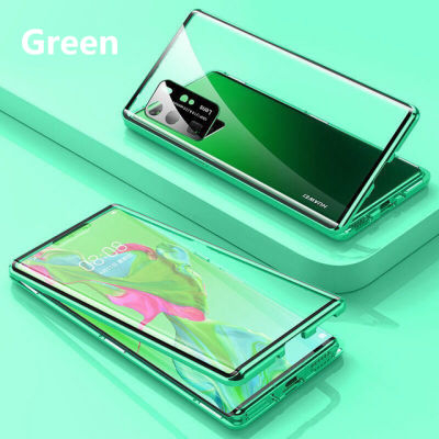 360 Magnetic Adsorption Metal Case for Samsung Galaxy S20 Plus Ultra Note 20Double Sided Glass Cover Camera Lens Protector Film
