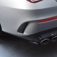 For Mercedes-Benz CLA-Class C118 CLA200 2020+ Rear Bumper Surrounds Air Outlet Tail Wind Knife Carbon Look Exterior Sticker