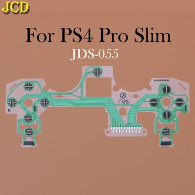 Jcd สำหรับ Dualshock Ps4 Pro Slim Jdm 030 040คอนโทรลเลอร์แผงปุ่มกดนำไฟฟ้าสายเคเบิ้ลยืดหยุ่นสำหรับปุ่ม Ps3แผงวงจรสไตล์ริบบิ้น